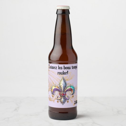 Mardi Gras Beer Bottle Label ビールラベル (正面)