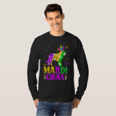 Mardi Gras Bernard Dog Lover Carnival Jester Tシャツ (正面フル)