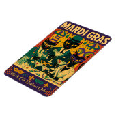 Mardi Gras Black Cat Martini Club Trio マグネット (左側)