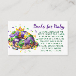 Mardi Gras Books for Baby Request エンクロージャーカード