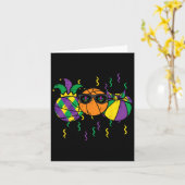 Mardi Gras Bysketbyll Fun Sports Boys Kids Toddler カード (黄色い花)