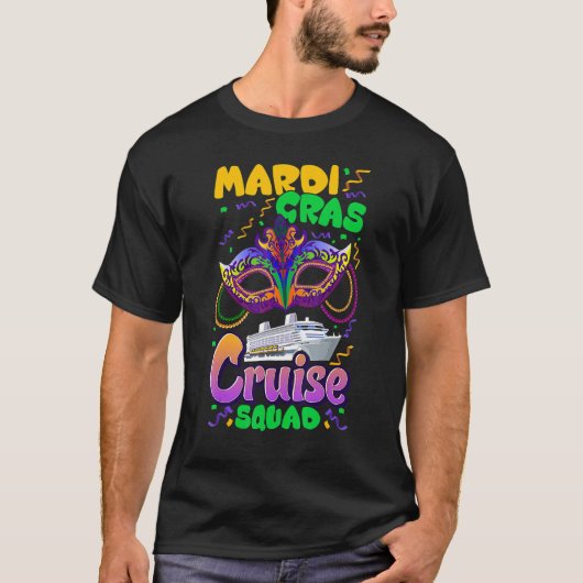 Mardi Gras Carnival Cruise Vacation Travel Group M Tシャツ (正面)