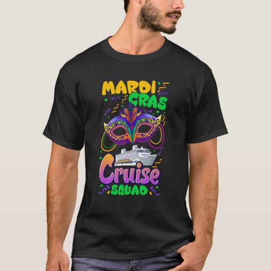 Mardi Gras Carnival Cruise Vacation Travel Group M Tシャツ (正面)