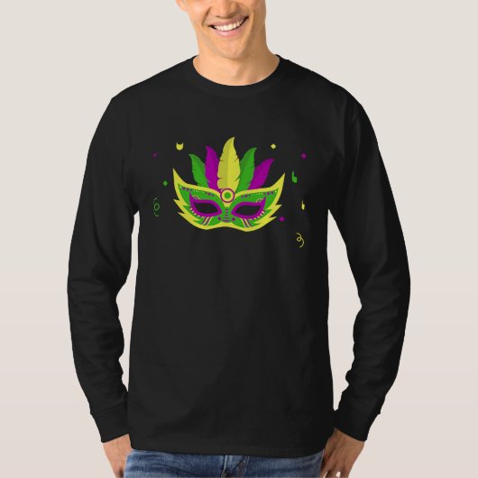 Mardi Gras Carnival Mask Party T Tシャツ (正面)