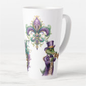  Mardi Gras Celebration Ceramic Latte Mug カフェラテマグ (右アングル)