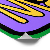 Mardi Gras Chat Noir,日付の編集 ポスター (角)