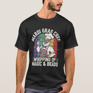 Mardi Gras Chef:ホイップアップ魔法&ビーズ Tシャツ