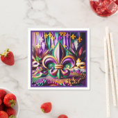 Mardi Gras Cocktail Napkin スタンダードカクテルナプキン (インサイチュ)