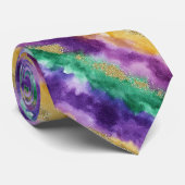 Mardi Gras Color Pattern  ネクタイ (ロール)