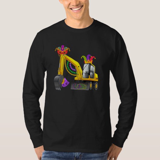 Mardi Gras Construction Celebrations Fat Tuesday P Tシャツ (正面)