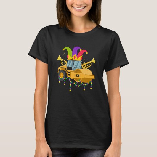 Mardi Gras Construction Celebrations Fat Tuesday P Tシャツ (正面)