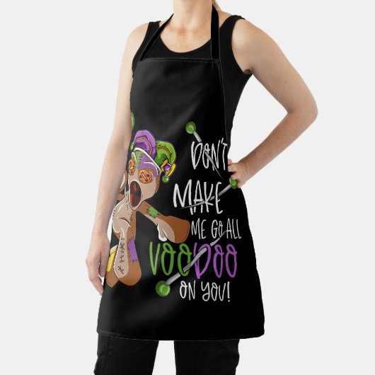 Mardi Gras Costume Don't Make Me Go All Voodoo エプロン (インサイチュ)
