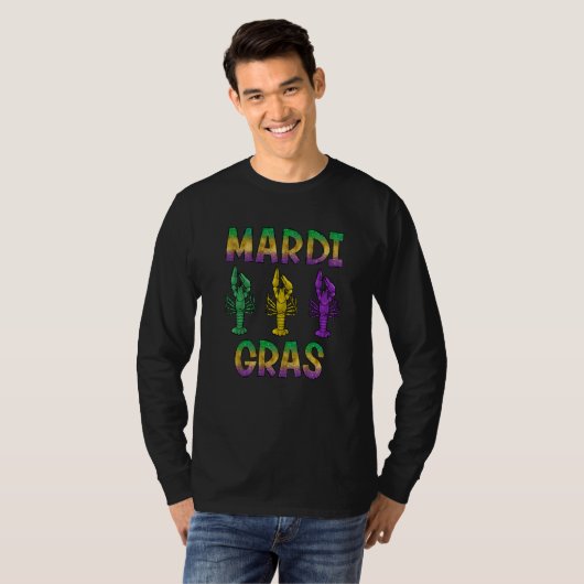 Mardi Gras Crawfish Happy Mardi Gras 2023 Tシャツ (正面フル)
