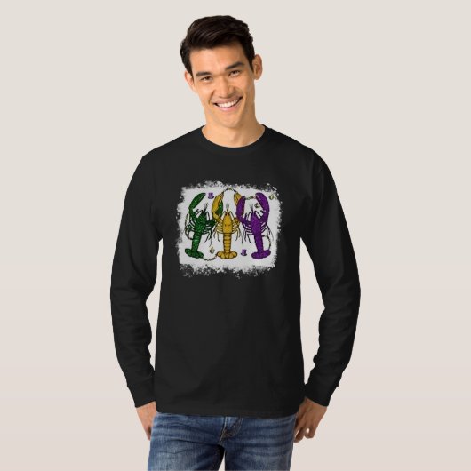 Mardi Gras Crawfish Happy Mardi Gras Matching Carn Tシャツ (正面フル)