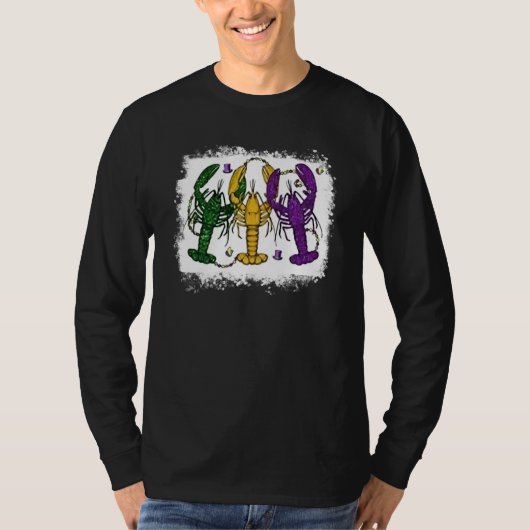 Mardi Gras Crawfish Happy Mardi Gras Matching Carn Tシャツ (正面)