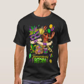 Mardi Gras Crawfish Jester Beads Let Shenanigans B Tシャツ (正面)