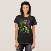 Mardi Gras Crawfish Jester Beads Mardi Gras Party Tシャツ (正面フル)
