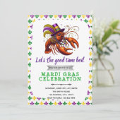 Mardi gras crawfish party invitation 招待状 (スタンド正面)