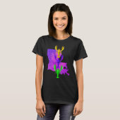 Mardi Gras crayfish, Louisianaマップ絵を描スプラッシュ, M Tシャツ (正面フル)