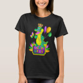 Mardi Gras Crocodile Alligator Lover New Orleans L Tシャツ (正面)