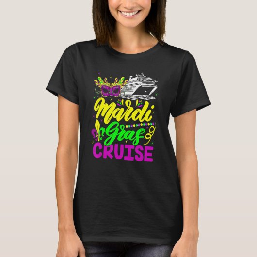 Mardi Gras Cruise Carnivals Party Matching Group F Tシャツ (正面)