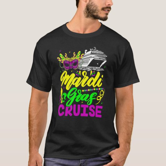 Mardi Gras Cruise Carnivals Party Matching Group F Tシャツ (正面)