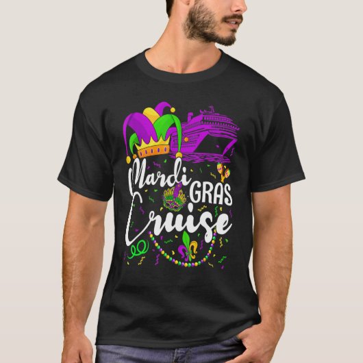 Mardi Gras Cruise Cruising Mask Funny Mardi Gras C Tシャツ (正面)