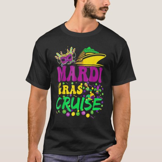 Mardi Gras Cruise Cruising New Orleans Party Costu Tシャツ (正面)