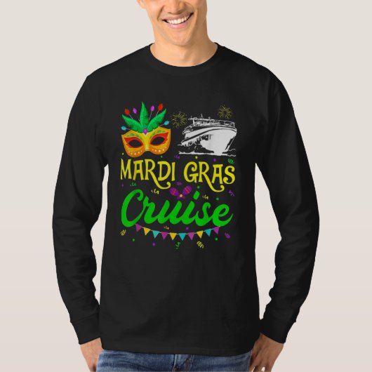 Mardi Gras Cruise Cruising New Orleans Party Costu Tシャツ (正面)