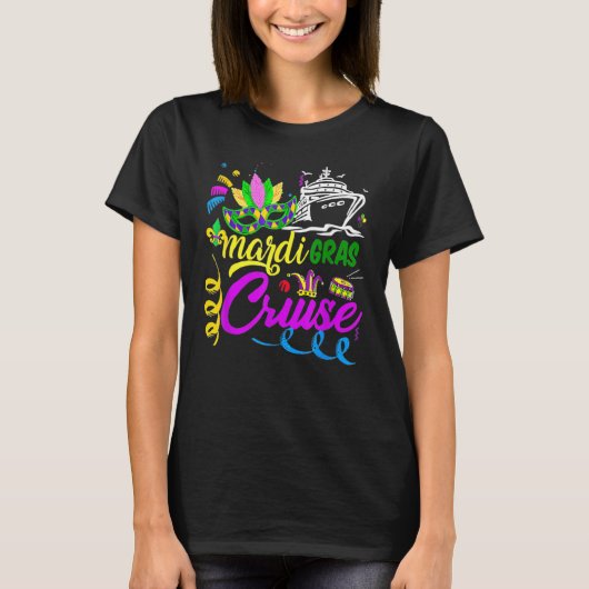Mardi Gras Cruise Cruising New Orleans Party Costu Tシャツ (正面)