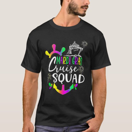 Mardi Gras Cruise Squad 2023 Matching Group_3 Tシャツ (正面)