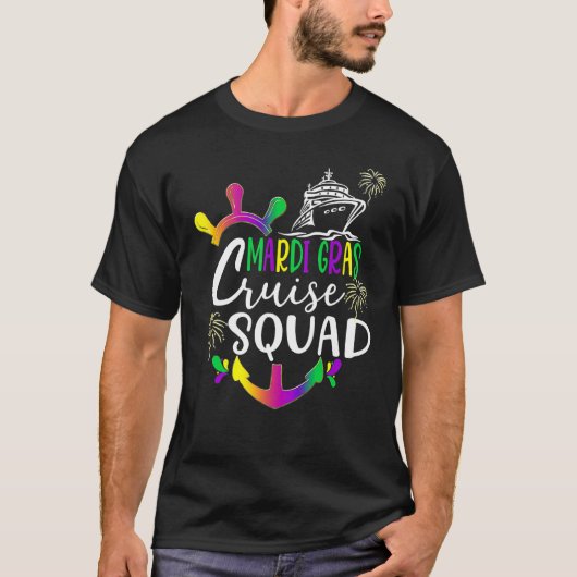 Mardi Gras Cruise Squad 2023 Matching Group_5 Tシャツ (正面)