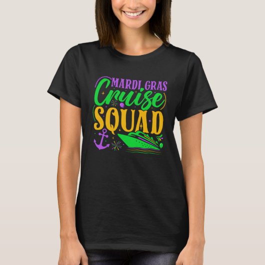 Mardi Gras Cruise Squad Carnival Family Vacation P Tシャツ (正面)