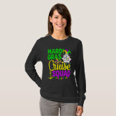 Mardi Gras Cruise Squad Cruising Funny Carnival Pa Tシャツ (正面フル)