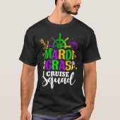 Mardi Gras Cruise Squad Funny Matching Group Famil Tシャツ (正面)
