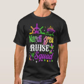 Mardi Gras Cruise Squad  Matching Group Cruising F Tシャツ (正面)