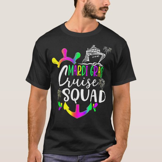 Mardi Gras Cruise Squad Matching Group Family Vaca Tシャツ (正面)