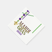 Mardi Gras customizable Paper Napkin スタンダードカクテルナプキン (角)
