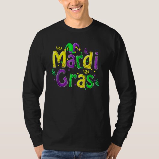 Mardi Gras Cute Carnival Fat Tuesday Funny_1 Tシャツ (正面)
