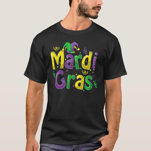 Mardi Gras Cute Carnival Fat Tuesday Funny_2 Tシャツ (正面)