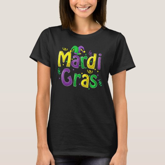 Mardi Gras  Cute Carnival Fat Tuesday Funny Gift Tシャツ (正面)