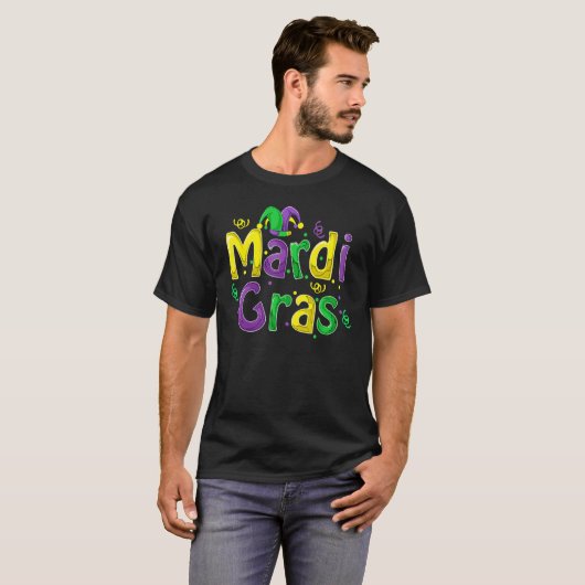 Mardi Gras  Cute Carnival Fat Tuesday Funny Gift Tシャツ (正面フル)