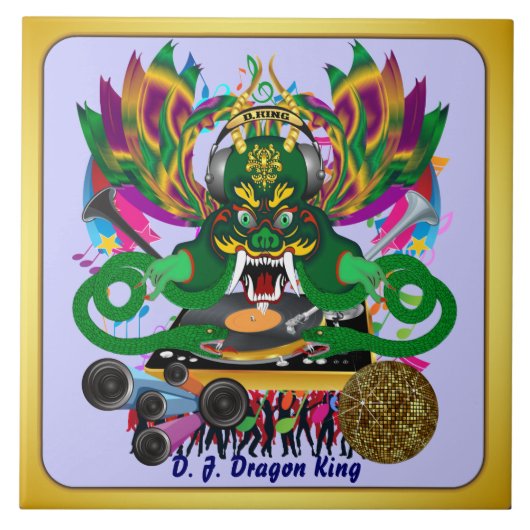 Mardi Gras D. J. Dragon King Viewヒント タイル (正面)