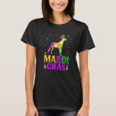 Mardi Gras Dane Dog Lover Carnival Jester Premium Tシャツ (正面)