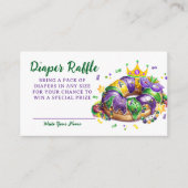 Mardi Gras Diaper Raffle Request エンクロージャーカード (正面)