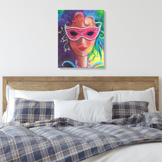 Mardi Gras Diva キャンバスプリント (インサイチュ (寝室))