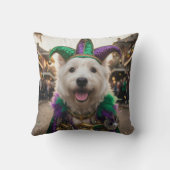 Mardi Gras Dog Jester Costume クッション (裏面)