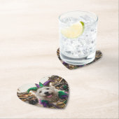 Mardi Gras Dog Jester Costume ペーパーコースター (インサイチュ)