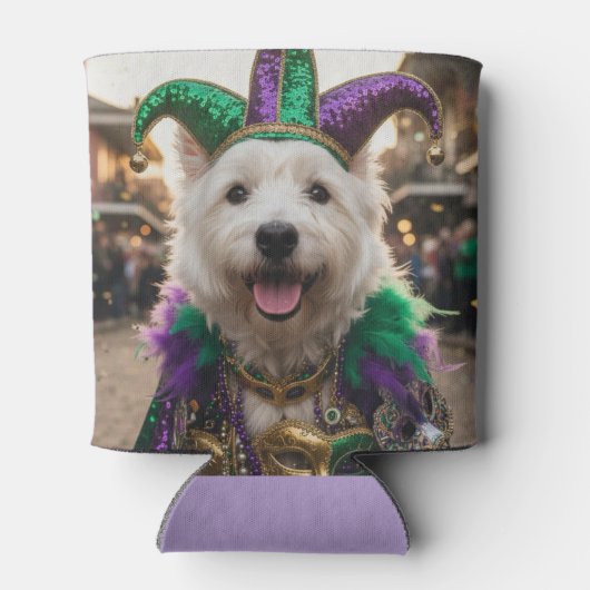 Mardi Gras Dog Jester Costume 缶クーラー (裏面)