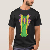 Mardi Gras Drinking Fake Suit Jacket Fleur De Lis Tシャツ (正面)
